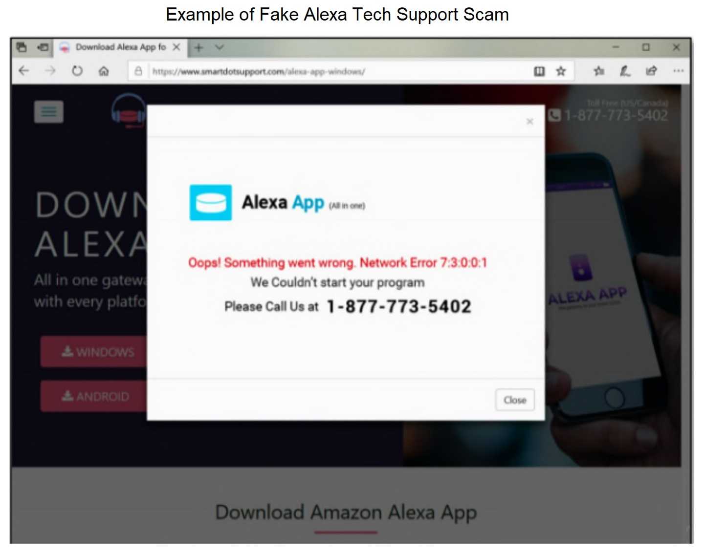 Alexa support scam - General Chat - Malwarebytes Forums
