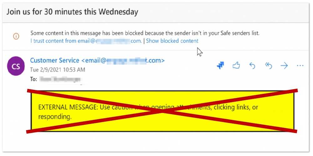 Email Warnings No Longer Guarantee Messages Are From Within